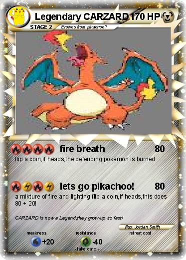 Pokemon Legendary CARZARD