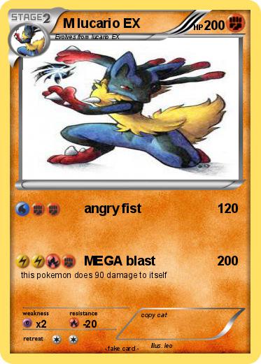 Pokemon M lucario EX
