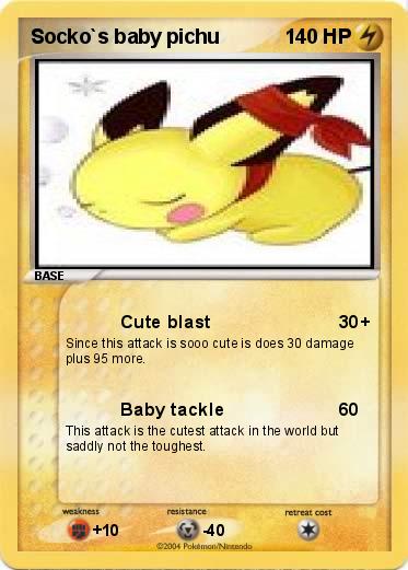 Pokemon Socko`s baby pichu