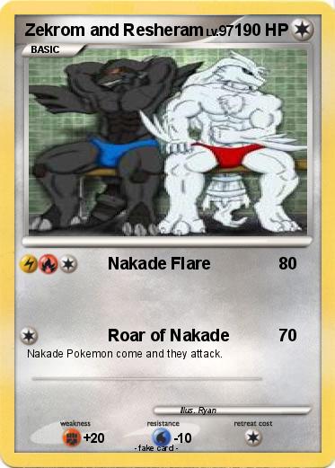 Pokemon Zekrom and Resheram