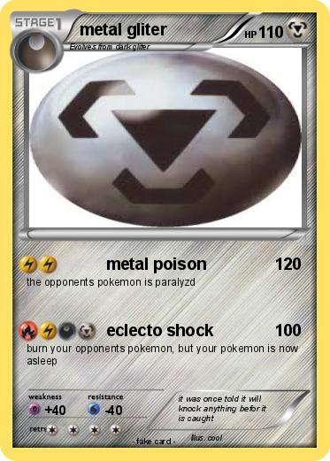 Pokemon metal gliter