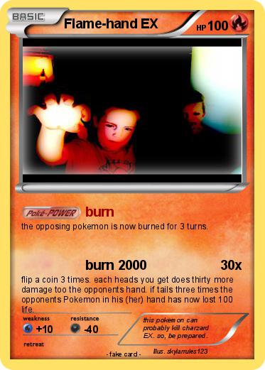 Pokemon Flame-hand EX