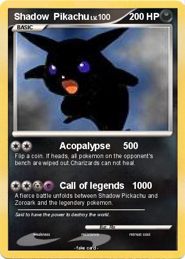 Pokemon Shadow  Pikachu