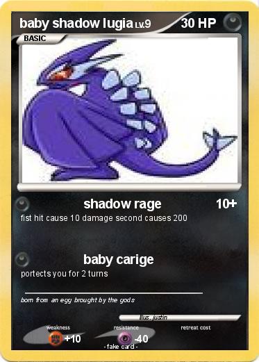 Pokemon baby shadow lugia