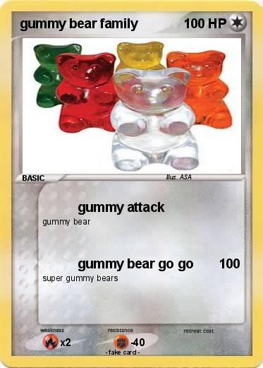 Pokemon gummy bear family