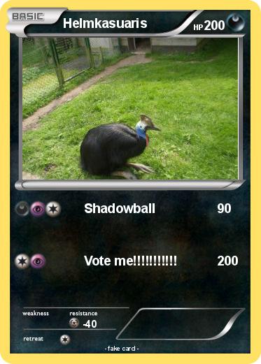 Pokemon Helmkasuaris