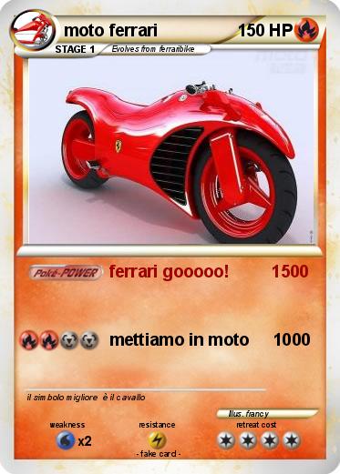 Pokemon moto ferrari