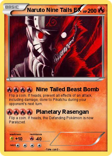 Pokemon Naruto Nine Tails EX