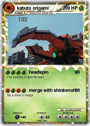 Pokemon kabuto origami