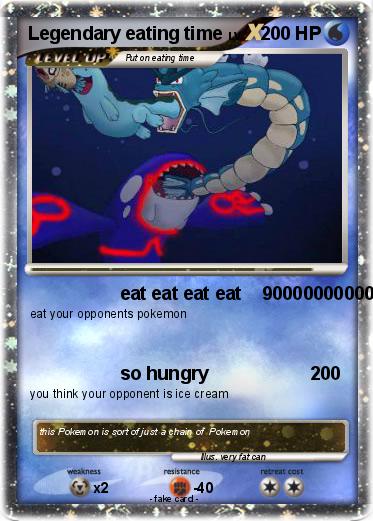 Pokemon Legendary eating time