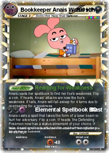 Pokemon Bookkeeper Anais Watterson