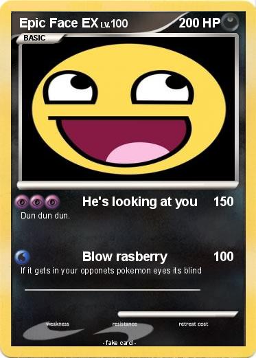 Pokemon Epic Face EX