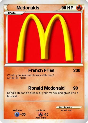 Pokemon Mcdonalds