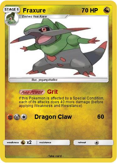 Pokemon Fraxure