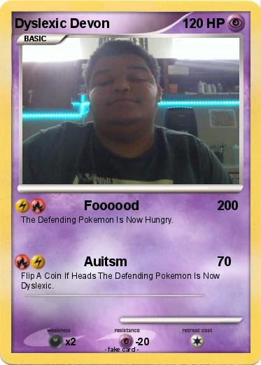 Pokemon Dyslexic Devon