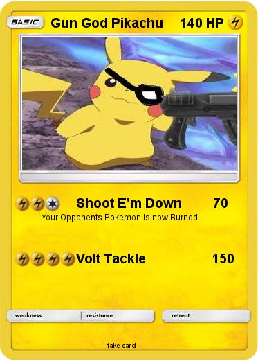 Pokemon Gun God Pikachu