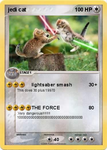 Pokemon jedi cat