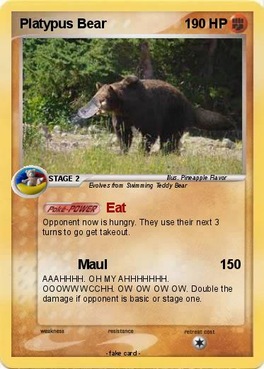 Pokemon Platypus Bear