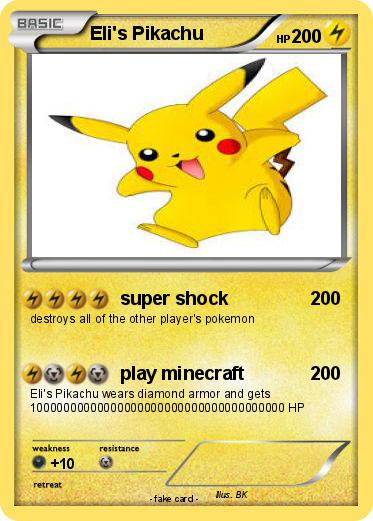 Pokemon Eli's Pikachu