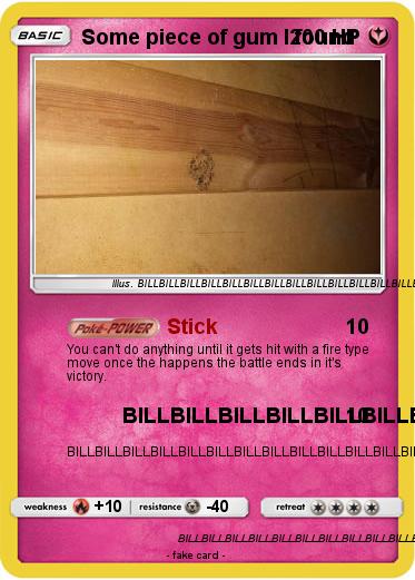 Pokemon Some piece of gum I found