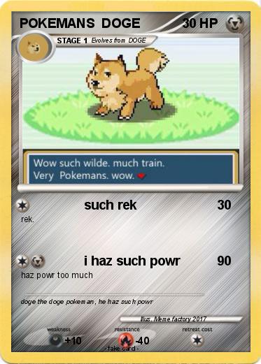 Pokemon POKEMANS  DOGE