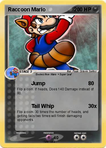 Pokemon Raccoon Mario