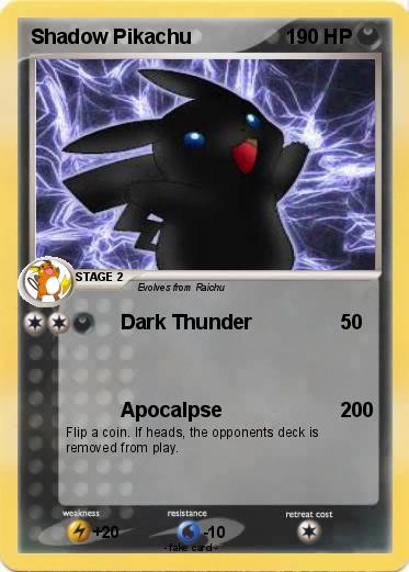 Pokemon Shadow Pikachu