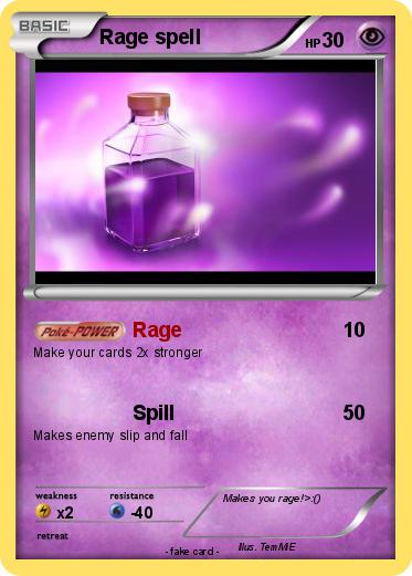 Pokemon Rage spell