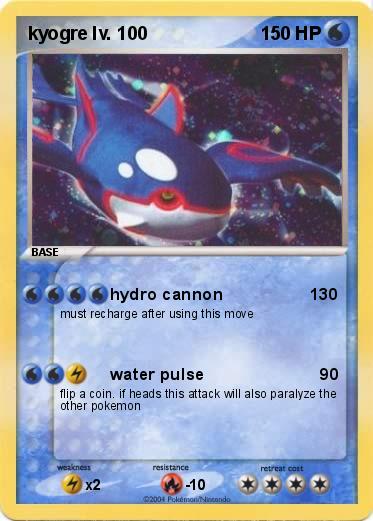 Pokemon kyogre lv. 100                    
