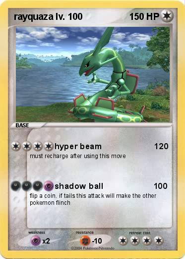 Pokemon rayquaza lv. 100