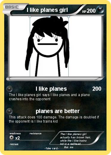 Pokemon I like planes girl