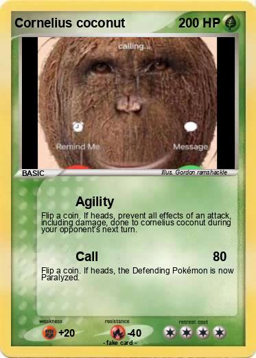 Pokemon Cornelius coconut