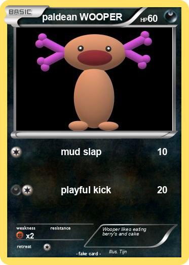 Pokemon paldean WOOPER