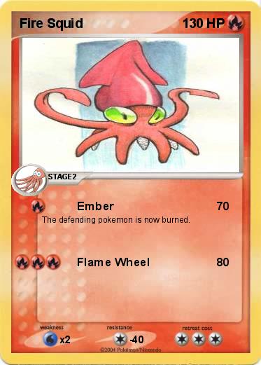 Pokemon Fire Squid