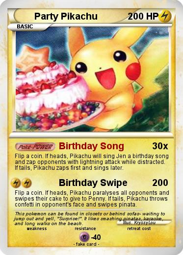 Pokemon Party Pikachu