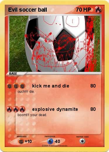 Pokemon Evil soccer ball