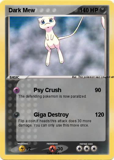Pokemon Dark Mew
