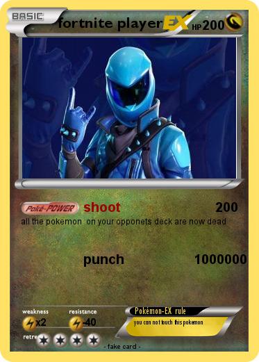Pokemon fortnite player