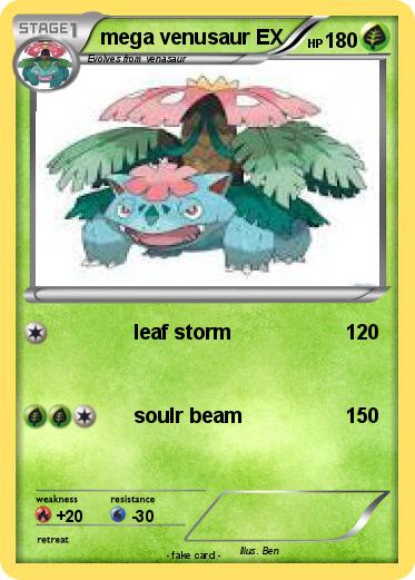 Pokemon mega venusaur EX