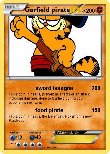 Pokemon Garfield pirate