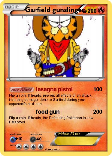 Pokemon Garfield gunslinger