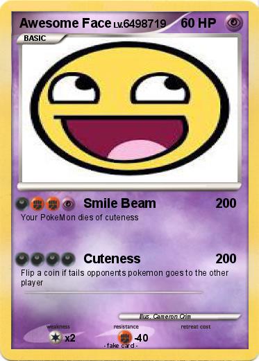 Pokemon Awesome Face