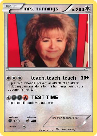 Pokemon mrs. hunnings