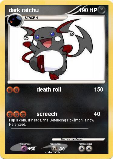 Pokemon dark raichu