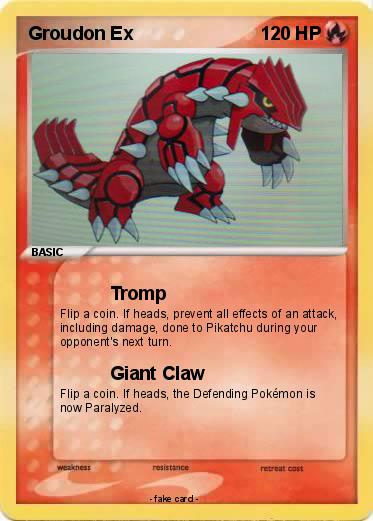 Pokemon Groudon Ex