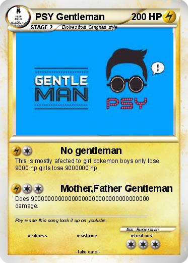 Pokemon PSY Gentleman