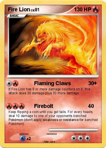Pokemon Fire Lion