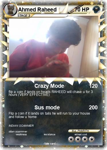 Pokemon Ahmed Raheed