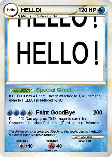 Pokemon HELLO!