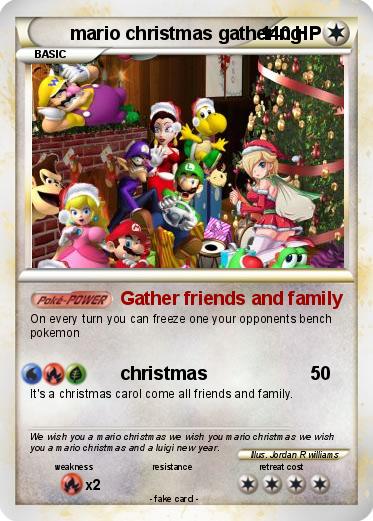 Pokemon mario christmas gathering